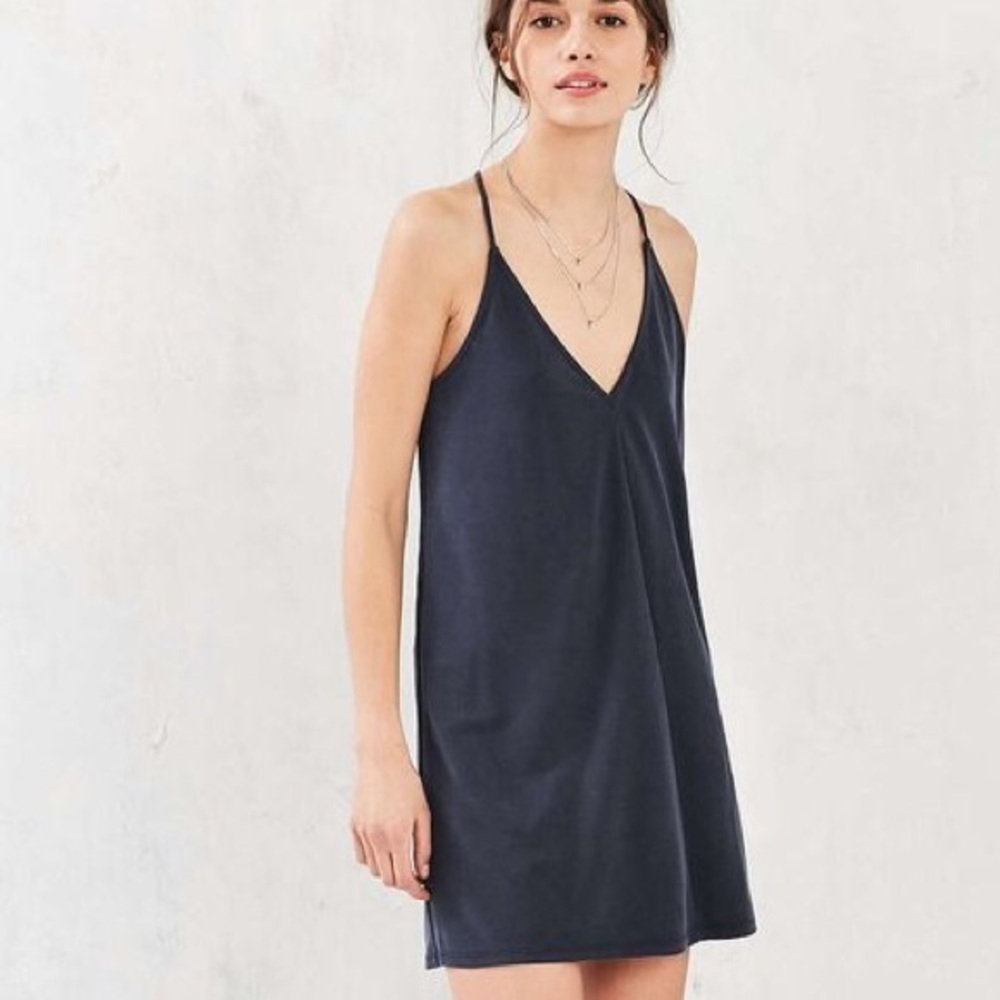 NEW💕 Silence + Noise Navy Racerback Mini Dress